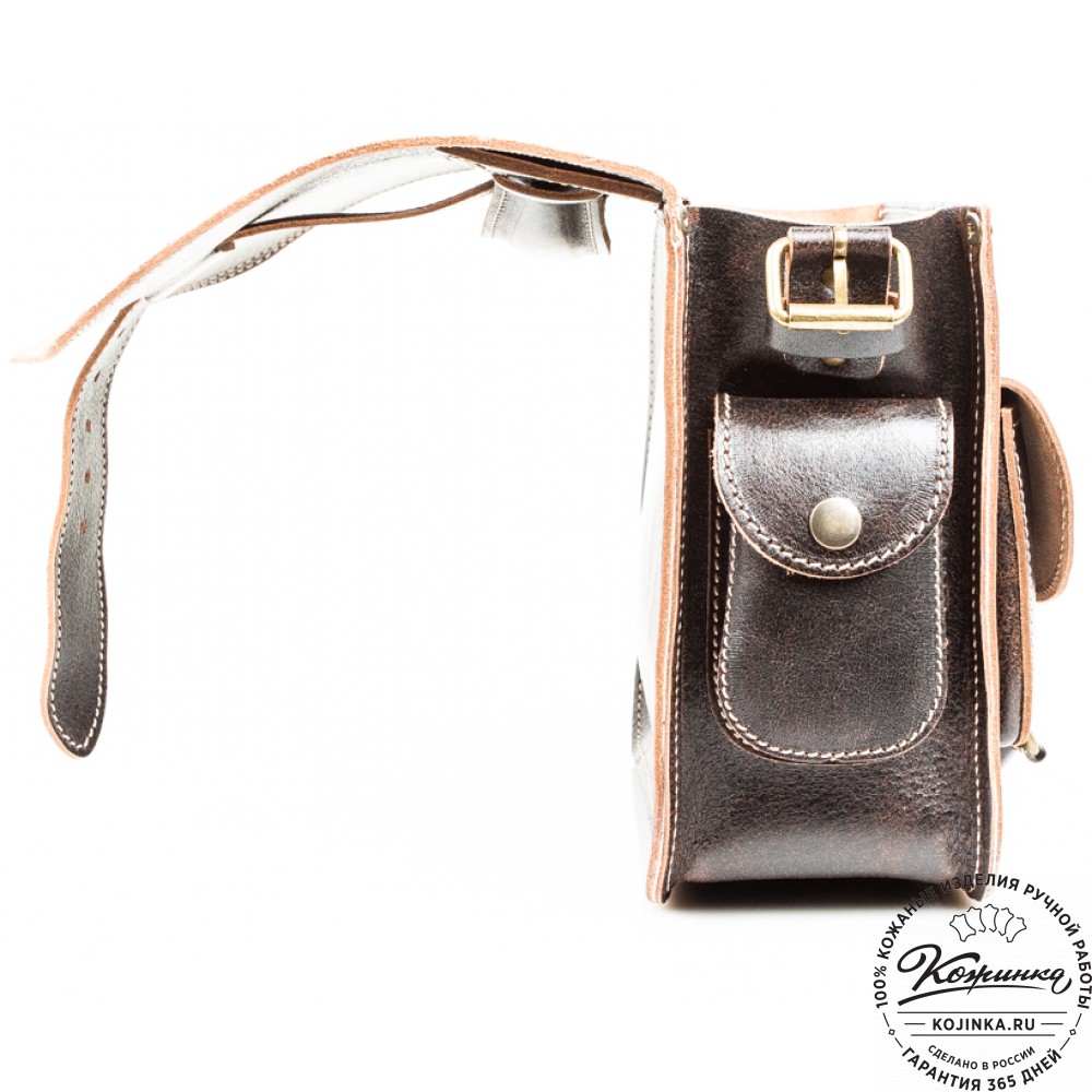 Кожаная  сумка "Виктория" (коричневый эксклюзив)