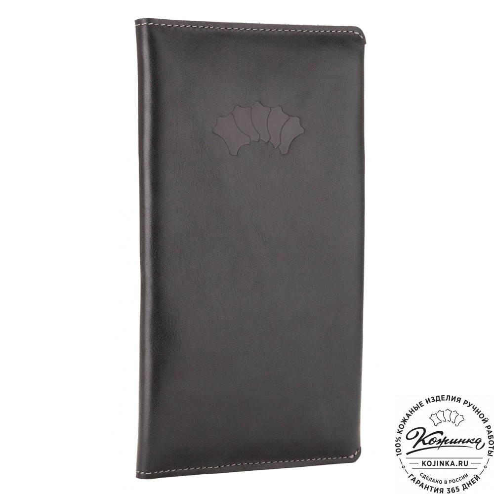 Кожаное портмоне Санкт-Петербург (черное)